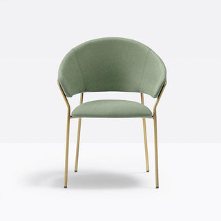 Pedrali Jazz 3716 padded armchair in velvet or fabric Pedrali H110 - Buy now on ShopDecor - Discover the best products by PEDRALI design