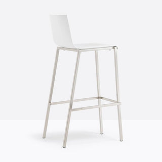 Pedrali Kuadra 1106 plastic stool with seat H.80 cm. - Buy now on ShopDecor - Discover the best products by PEDRALI design