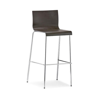 Pedrali Kuadra 1336 stackable wooden stool with seat H.77 cm. Pedrali Wenge oak W - Buy now on ShopDecor - Discover the best products by PEDRALI design