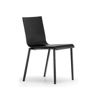 Pedrali Kuadra XL 2401 plastic chair Black - Buy now on ShopDecor - Discover the best products by PEDRALI design