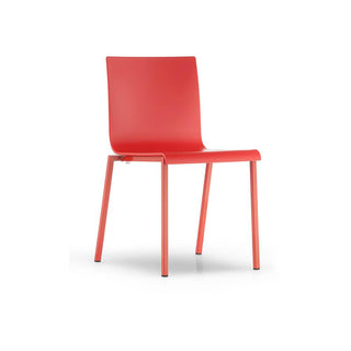 Pedrali Kuadra XL 2401 plastic chair Pedrali Red RO400E - Buy now on ShopDecor - Discover the best products by PEDRALI design