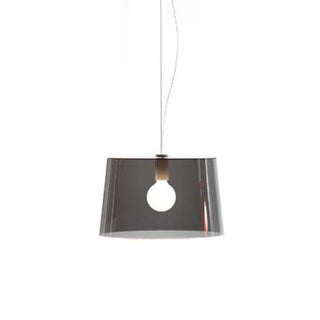 Pedrali Lighting Time L001S/B suspension lamp single diffuser Pedrali Transparent smoke grey FU - Buy now on ShopDecor - Discover the best products by PEDRALI design