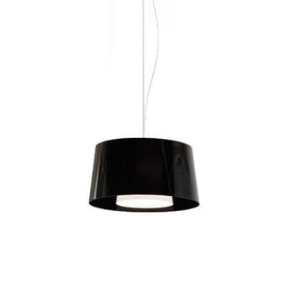 Pedrali Lighting Time L001S/BA suspension lamp with double diffuser Black - Buy now on ShopDecor - Discover the best products by PEDRALI design
