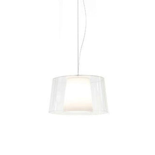 Pedrali Lighting Time L001S/BA suspension lamp with double diffuser Transparent - Buy now on ShopDecor - Discover the best products by PEDRALI design
