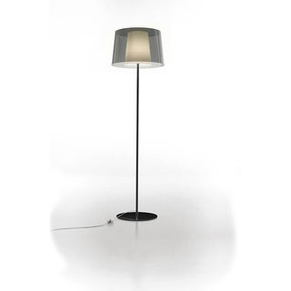 Pedrali Lighting Time L001ST/BA floor lamp with double diffuser Pedrali Transparent smoke grey FU - Buy now on ShopDecor - Discover the best products by PEDRALI design