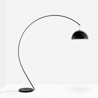 Pedrali Lighting Time L002T/BA arc floor lamp with double diffuser Black - Buy now on ShopDecor - Discover the best products by PEDRALI design