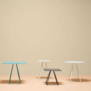 Pedrali Lunar 5443 low table with black fenix top 60x60 cm. - Buy now on ShopDecor - Discover the best products by PEDRALI design