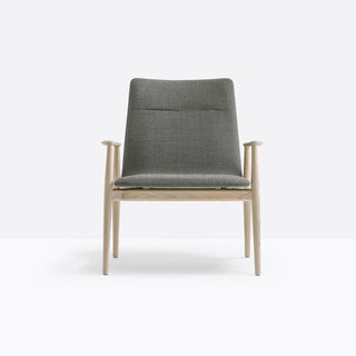 Pedrali Malmo 298 Relax lounge armchair with ash structure Grey - Buy now on ShopDecor - Discover the best products by PEDRALI design