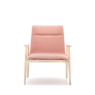 Pedrali Malmo 298 Relax lounge armchair with ash structure Pink - Buy now on ShopDecor - Discover the best products by PEDRALI design