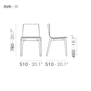 Pedrali Malmo 390 wooden design chair - Buy now on ShopDecor - Discover the best products by PEDRALI design