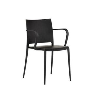 Pedrali Mya 705/2 chair with armrests for outdoor use Black - Buy now on ShopDecor - Discover the best products by PEDRALI design