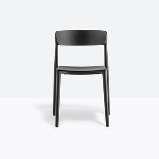 Pedrali Nemea 2820 ash chair Pedrali Black aniline ash AN - Buy now on ShopDecor - Discover the best products by PEDRALI design
