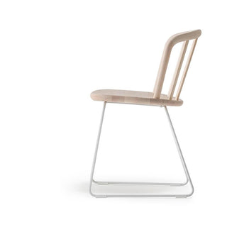 Pedrali Nym 2850 ash wood chair with sled base - Buy now on ShopDecor - Discover the best products by PEDRALI design