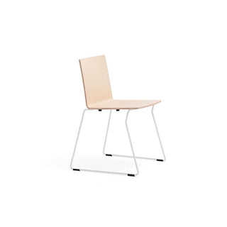 Pedrali Osaka Metal 5714 ash chair with sled base White - Buy now on ShopDecor - Discover the best products by PEDRALI design