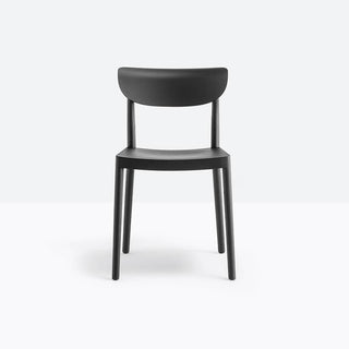 Pedrali Tivoli 2800 design chair in ash wood Pedrali Black aniline ash AN - Buy now on ShopDecor - Discover the best products by PEDRALI design