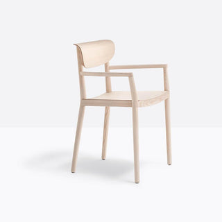 Pedrali Tivoli 2805 design chair with armrests in ash wood - Buy now on ShopDecor - Discover the best products by PEDRALI design