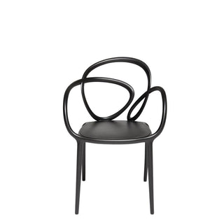 Qeeboo Loop Set of 2 Chairs in polyethylene Black - Buy now on ShopDecor - Discover the best products by QEEBOO design