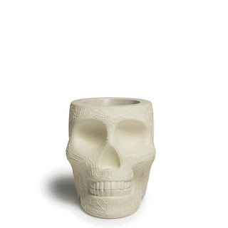 Qeeboo Mexico planter and champagne cooler in the shape of a skull Ivory - Buy now on ShopDecor - Discover the best products by QEEBOO design