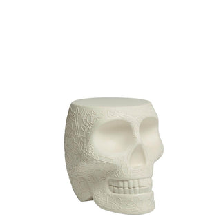 Qeeboo Mexico stool and sidetable in the shape of a skull - Buy now on ShopDecor - Discover the best products by QEEBOO design