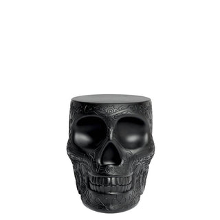 Qeeboo Mexico stool and sidetable in the shape of a skull Black - Buy now on ShopDecor - Discover the best products by QEEBOO design