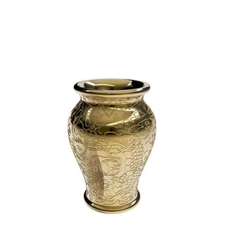 Qeeboo Ming planter and champagne cooler metal finish Gold - Buy now on ShopDecor - Discover the best products by QEEBOO design