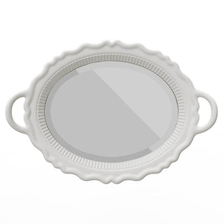 Qeeboo Plateau Miroir mirror in polyethylene White - Buy now on ShopDecor - Discover the best products by QEEBOO design