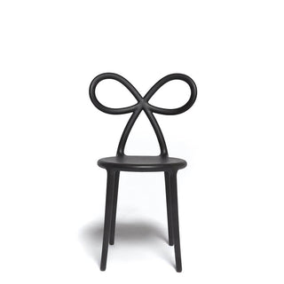 Qeeboo Ribbon Set of 2 Chairs in polyethylene Black - Buy now on ShopDecor - Discover the best products by QEEBOO design