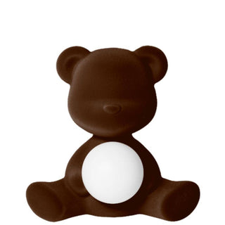 Qeeboo Teddy Girl table lamp Velvet Finish Qeeboo Dark brown velvet - Buy now on ShopDecor - Discover the best products by QEEBOO design