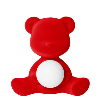 Qeeboo Teddy Girl table lamp Velvet Finish Qeeboo Red velvet - Buy now on ShopDecor - Discover the best products by QEEBOO design