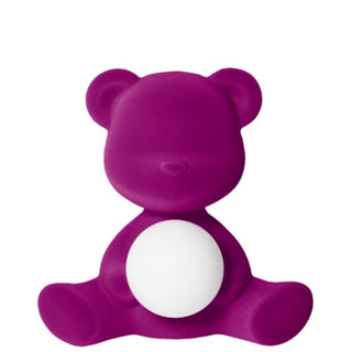 Qeeboo Teddy Girl table lamp Velvet Finish Qeeboo Violet velvet - Buy now on ShopDecor - Discover the best products by QEEBOO design