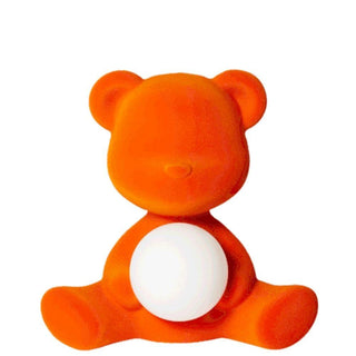 Qeeboo Teddy Girl table lamp Velvet Finish Qeeboo Orange velvet - Buy now on ShopDecor - Discover the best products by QEEBOO design