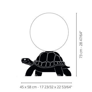 Qeeboo Turtle Carry Lamp floor lamp in the shape of a turtle - Buy now on ShopDecor - Discover the best products by QEEBOO design