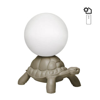 Qeeboo Turtle Carry Lamp floor lamp in the shape of a turtle Qeeboo Dove grey - Buy now on ShopDecor - Discover the best products by QEEBOO design