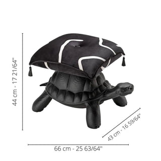 Qeeboo Turtle Carry Pouf in the shape of a turtle - Buy now on ShopDecor - Discover the best products by QEEBOO design