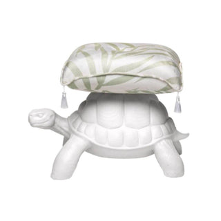 Qeeboo Turtle Carry Pouf in the shape of a turtle White - Buy now on ShopDecor - Discover the best products by QEEBOO design