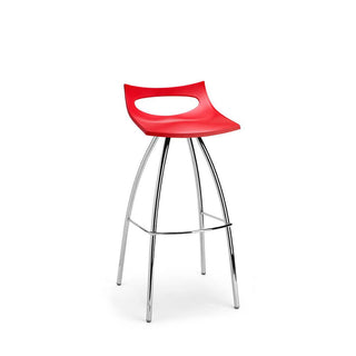 Scab Diablito stool seat h. 65 cm by Luisa Battaglia Scab Red 40 - Buy now on ShopDecor - Discover the best products by SCAB design