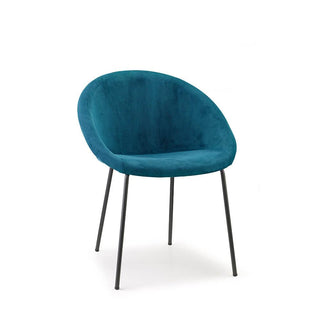 Scab Giulia Pop armchair anthracite grey coated legs and fabric seat Scab Peacock green M2 09 - Buy now on ShopDecor - Discover the best products by SCAB design