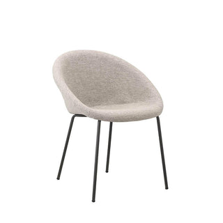 Scab Giulia Pop armchair anthracite grey coated legs and fabric seat Scab Cord T6 28 - Buy now on ShopDecor - Discover the best products by SCAB design