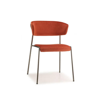 Scab Lisa armchair glossy black nikel legs and velvet seat Scab Coral V4 39 - Buy now on ShopDecor - Discover the best products by SCAB design
