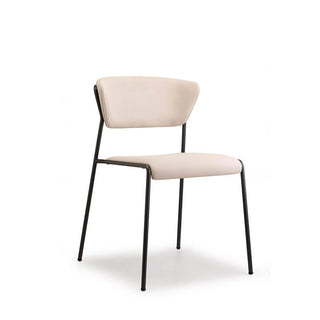 Scab Lisa chair anthracite grey coated legs and padded seat Scab Sand EP 70 - Buy now on ShopDecor - Discover the best products by SCAB design