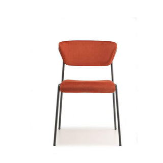 Scab Lisa chair anthracite grey coated legs and padded seat Scab Coral V4 39 - Buy now on ShopDecor - Discover the best products by SCAB design