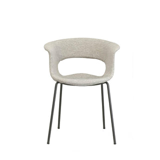 Scab Miss B Pop armchair anthracite grey coated legs and fabric seat Scab Cord T6 28 - Buy now on ShopDecor - Discover the best products by SCAB design