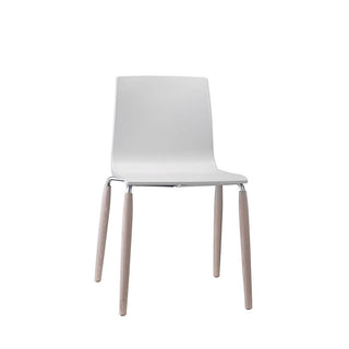 Scab Natural Alice chair with wooden legs and technopolymer seat Scab Linen 11 - Buy now on ShopDecor - Discover the best products by SCAB design