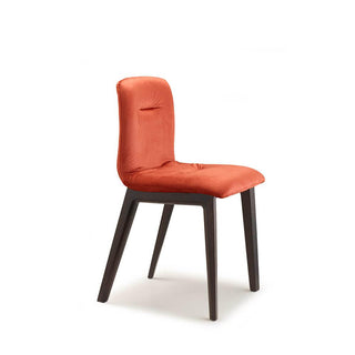 Scab Natural Alice Pop chair smoke beech legs and velvet seat Scab Coral V4 39 - Buy now on ShopDecor - Discover the best products by SCAB design