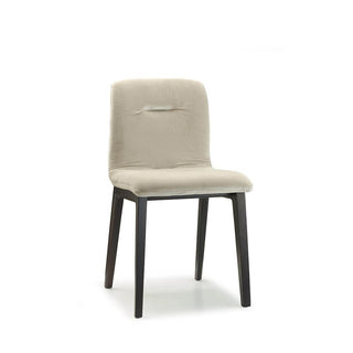 Scab Natural Alice Pop chair smoke beech legs and velvet seat Scab Beige V4 40 - Buy now on ShopDecor - Discover the best products by SCAB design