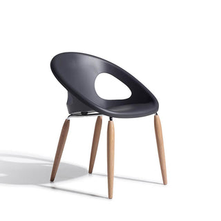 Scab Natural Drop armchair natural oak by A. W. Arter - F. Citton Scab Anthracite 81 - Buy now on ShopDecor - Discover the best products by SCAB design