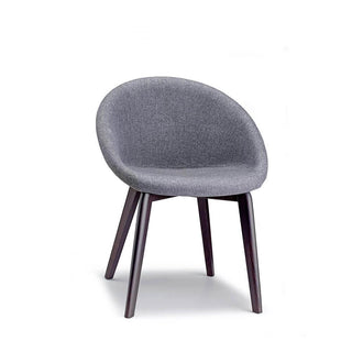 Scab Natural Giulia Pop chair wengé beech legs and fabric seat Scab Classic grey T3 25 - Buy now on ShopDecor - Discover the best products by SCAB design