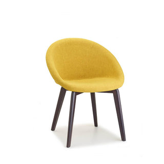 Scab Natural Giulia Pop chair wengé beech legs and fabric seat Scab Saffron T5 27 - Buy now on ShopDecor - Discover the best products by SCAB design