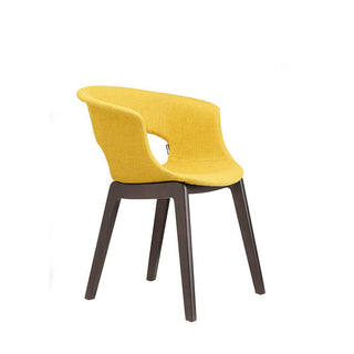Scab Natural Miss B Pop armchair wengé beech legs and fabric seat Scab Saffron T5 27 - Buy now on ShopDecor - Discover the best products by SCAB design