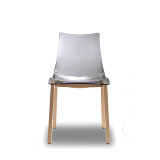 Scab Natural Zebra Antishock chair by Luisa Battaglia Scab Transparent smoked grey 183 - Buy now on ShopDecor - Discover the best products by SCAB design